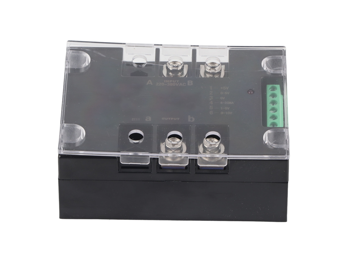 Regulador De Voltaje Scr De Estado Sólido Monofásico 220-380vac Ssr120wah Sin Disipador De Calor