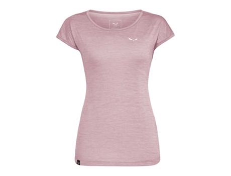 Camiseta de Mujer SALEWA Puez Melange Dryton Rosa (XS)