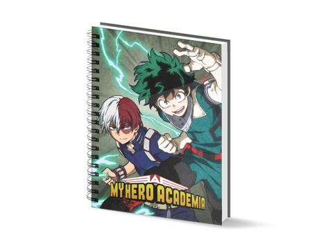 My Hero Academia Battle Cuaderno A4 Papel Cuadriculado, Verde Militar