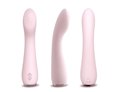 Vibrador de masaje impermeable de silicona de 9 frecuencias para mujeres (rosa) YIZHOOD