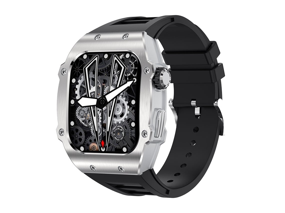 Smartwatch Fitness Tracker impermeable pantalla táctil HD súper grande 1,91 Monitor de ritmo cardíaco podómetro Monitor de YEMAESRE