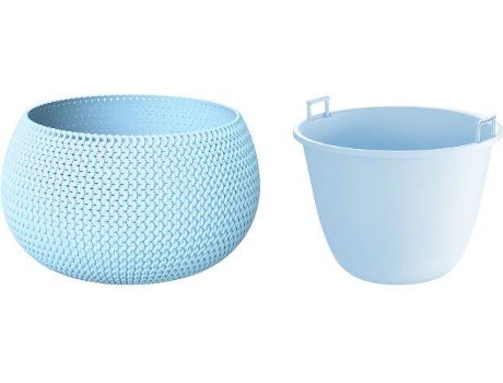 Maceta PROSPERPLAST Splofy Bowl (Azul - 37 x 37 x 21.8 cm)