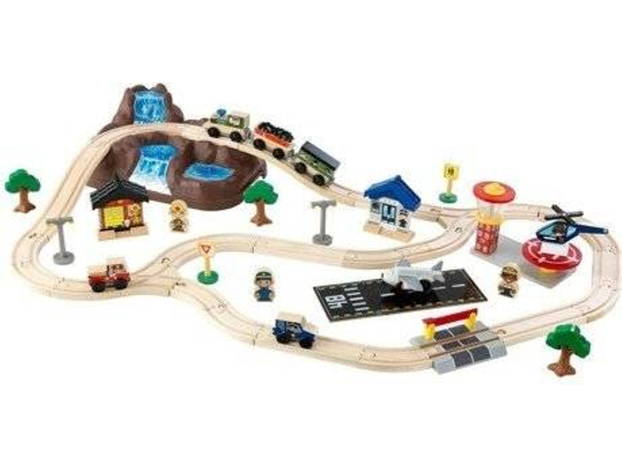 Pista de Coches KIDKRAFT 0706943178263 (Multicolor - 122x82cm)