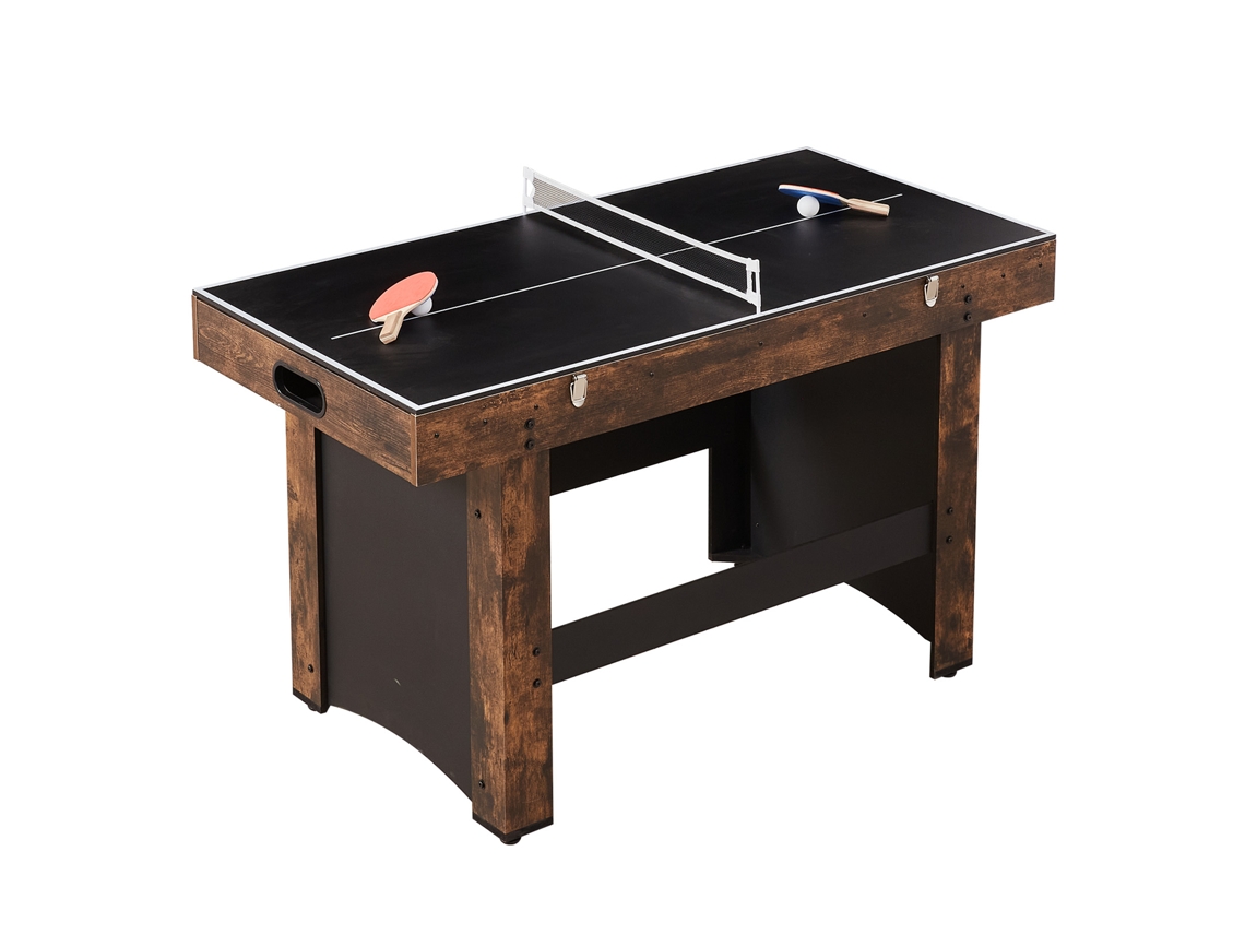 Mesa de hockey de aire 3 en 1 Succebuy de 54,5 pulgadas para sala de juegos familiar