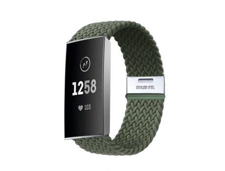 Correa Solo loop para Fitbit by Google Charge 3 Verde