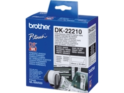 Consumible Original Brother DK22210 Cinta continua de papel térmico (blanca)