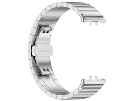 Correa de reloj de acero inoxidable para Samsung Galaxy Fit 3 Plata