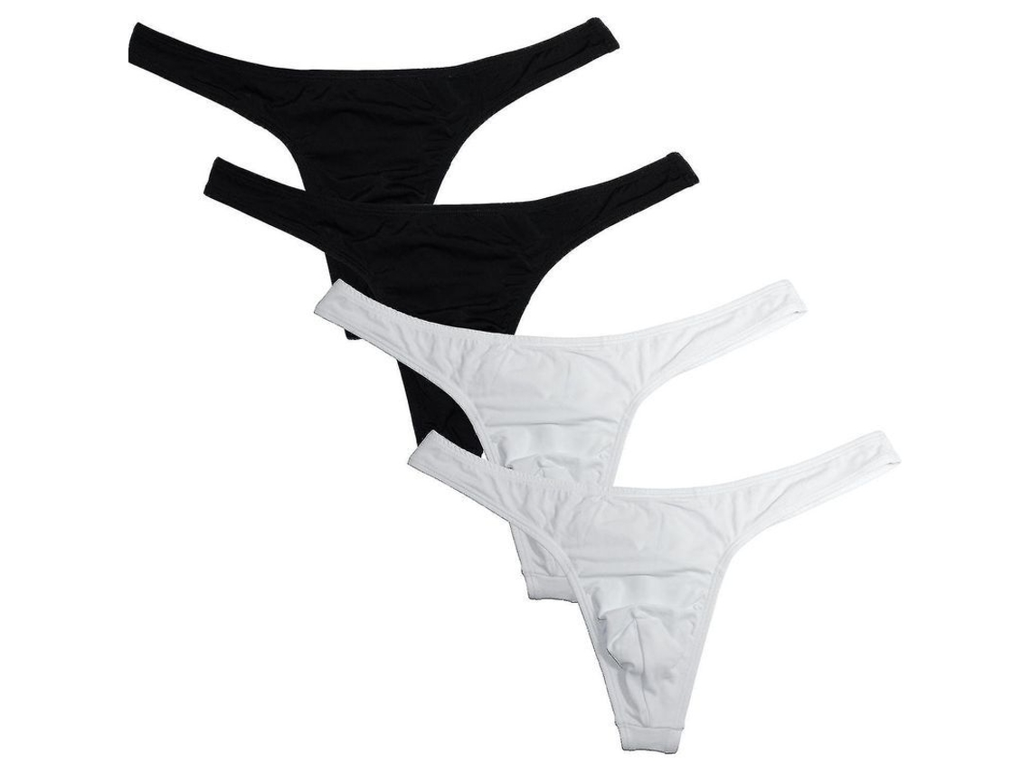 2026-paquete De 4 Tiras Para Hombres: Tanga Ajustado De Microfibra Elástica Con Diseño Sexy Y Cómodo