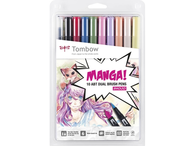 Rotuladores TOMBOW ABT-10C-MANGA2 Multicolor - Plástico)