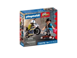 Persecución policial en motocicleta