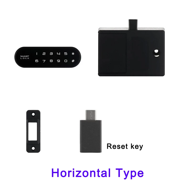 Cerradura De Cajón Con Combinación De Teclado Táctil Eléctrico Sin Llave (horizontal)