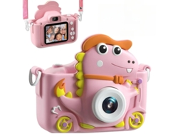 Minimáquina de fotografía infantil con dinosaurios Yizhood, cámara dual HD de 4800 W