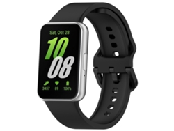 Pulsera de silicona compatible con Samsung Galaxy Fit3 negra Yunzii