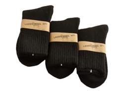 2026-calcetas De Lana Gruesas Con Felpa Calientes Para Hombre Calcetas De Dormir 3 Pares Negras