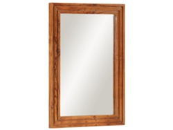 Espejo de baño 50x70 cm Madera maciza de acacia y cristal Lovely Home