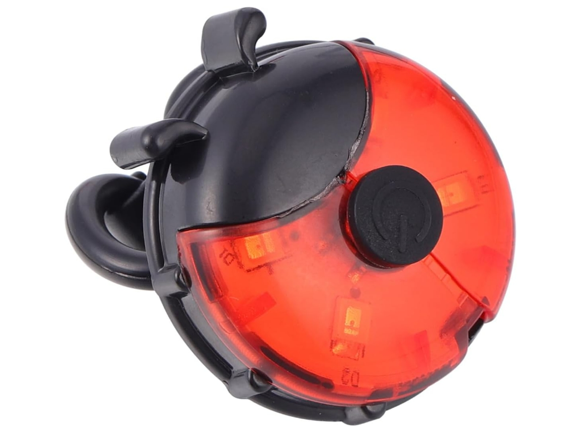 Luz de mariquita multiusos para bicicleta Luces de conducción LED Luz de bicicleta recargable Luz trasera de bicicleta Luz LED para bicicleta Lámpara de mariquita Luz de patrulla (negro)