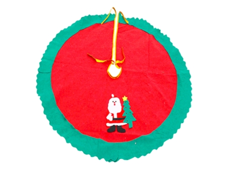 Adornos navideños falda de árbol de Navidad de dibujos animados de tela de 90 cm (estilo 2)