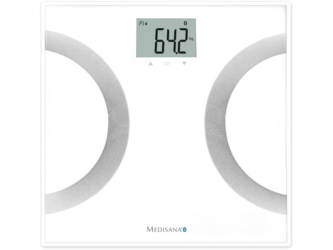 Báscula digital medisana BS 445 connect, vidrio templado, conectividad Bluetooth