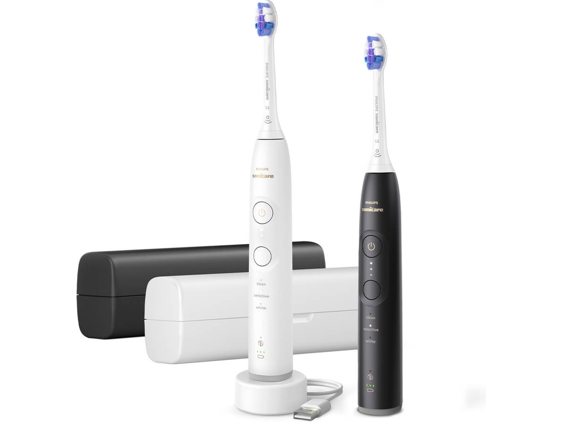 Cepillo de Dientes PHILIPS HX7419/01 Blanco e Negro (2 unidades)