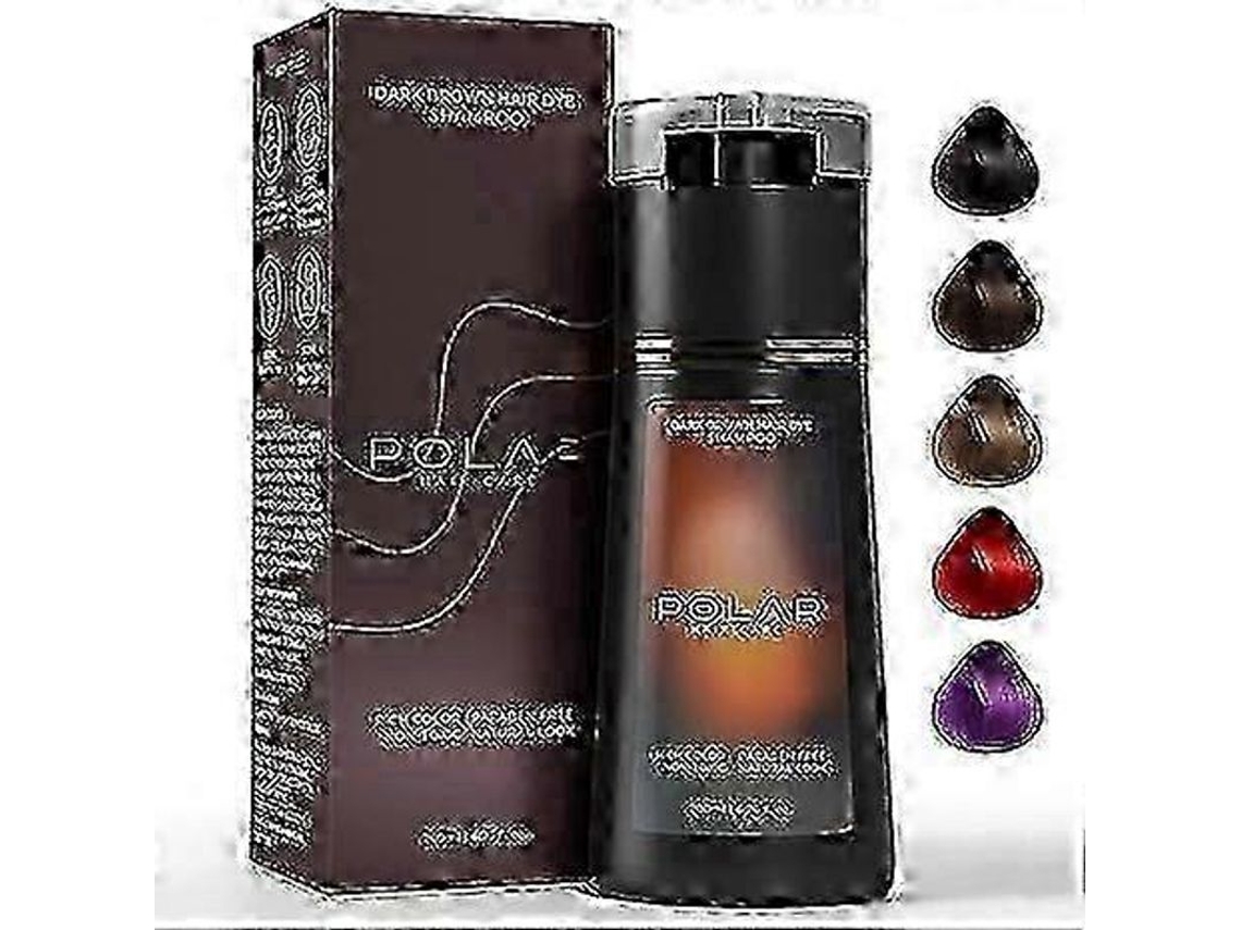 Champú Tinte Para El Cabello Polar, Tinte Instantáneo Con Ingredientes Naturales Para Todo Tipo De Cabello.