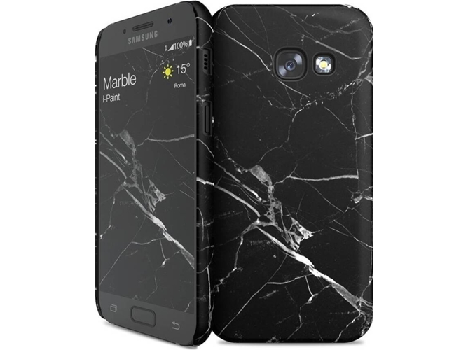 Carcasa Samsung Galaxy A3 2017 I-PAINT Marble Negro