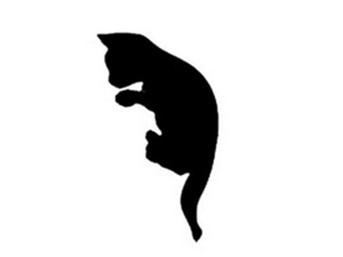 Pegatina para Interruptor Diseño de Gato Negro de Dibujos Animados