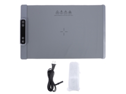 Alfombrilla Eléctrica Para Calentar Alimentos, De Silicona, Plegable, 3 Niveles De Temperatura, Gris.