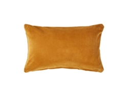 Homescapes Mustard Velvet Cushion Cover 30x50 Cm