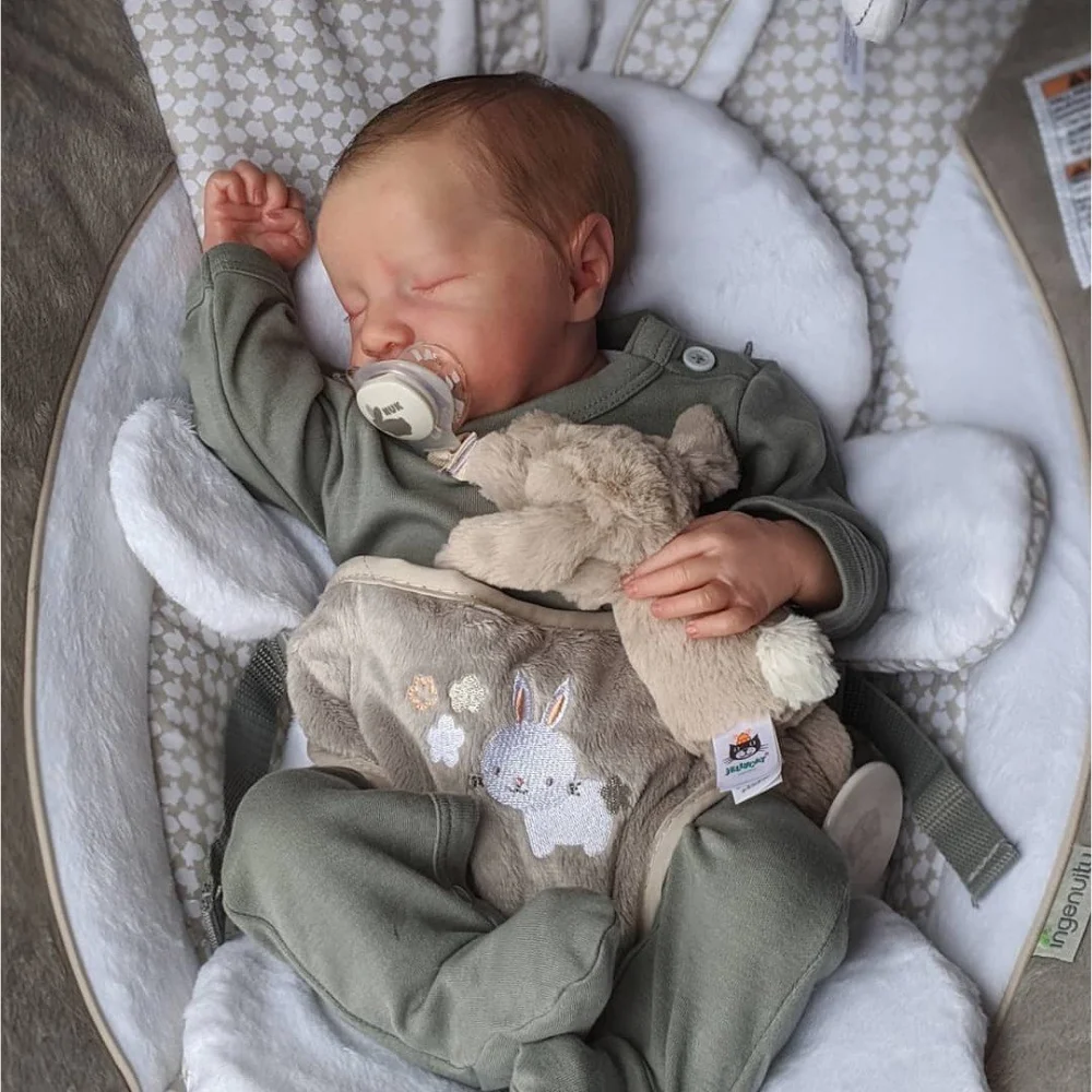 Muñeca Rebirth De 43 Cm - Silicona Suave Y Flexible, Tono De Piel 3d Con Venas Visibles