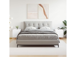 Mesita de noche (2 unidades, 40 x 40 x 50 cm), madera blanca, DKD HOME DECOR