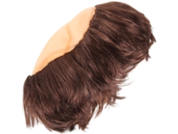 Peluca De Monje Calvo Con Flequillo Castaño Claro, Divertido Accesorio De Cosplay Para