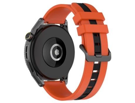 Correa de Silicona ancho 20mm bicolor para Huawei Watch GT 3 42mm/Watch GT - naranja/negro