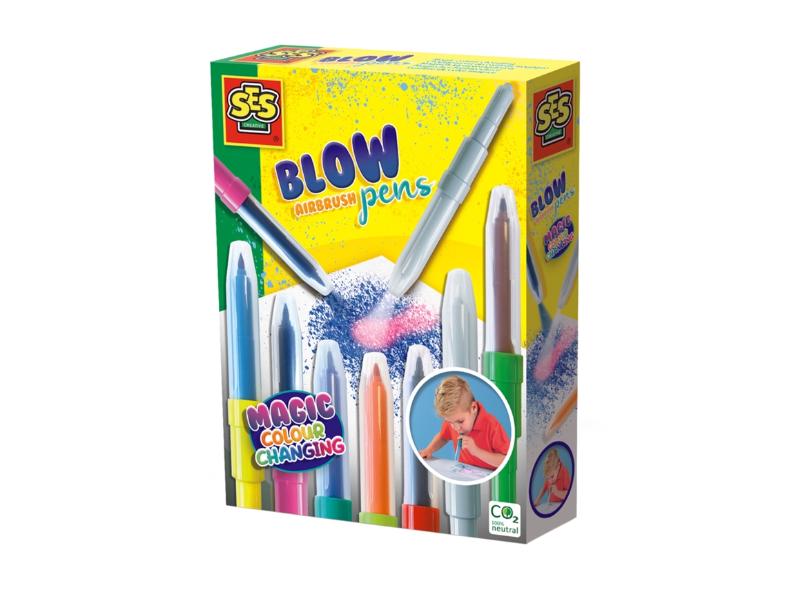 Juego Criativo SES Bolígrafos mágicos que cambian de color para colorear y pintar 00283 (Edad Mínima Recomendada: 5 años)