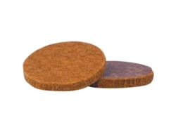 Almohadilla de fieltro adhesiva Iso diámetro 28 mm marrón lote de 6 antivibración