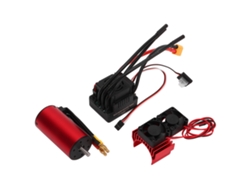 Motor sin escobillas S3670 de 2850 kV, ESC de 120 A para coches RC de 1/8".