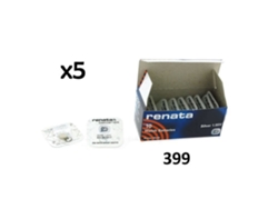 5 X Pila de Reloj de Óxido de Plata y Mercurio RENATA 0% 399 Sr927W