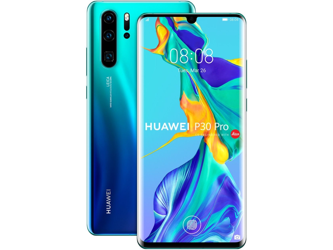 Smartphone HUAWEI P30 Pro (Reacondicionado Señales de Uso - 128 GB - Peacock Blue)