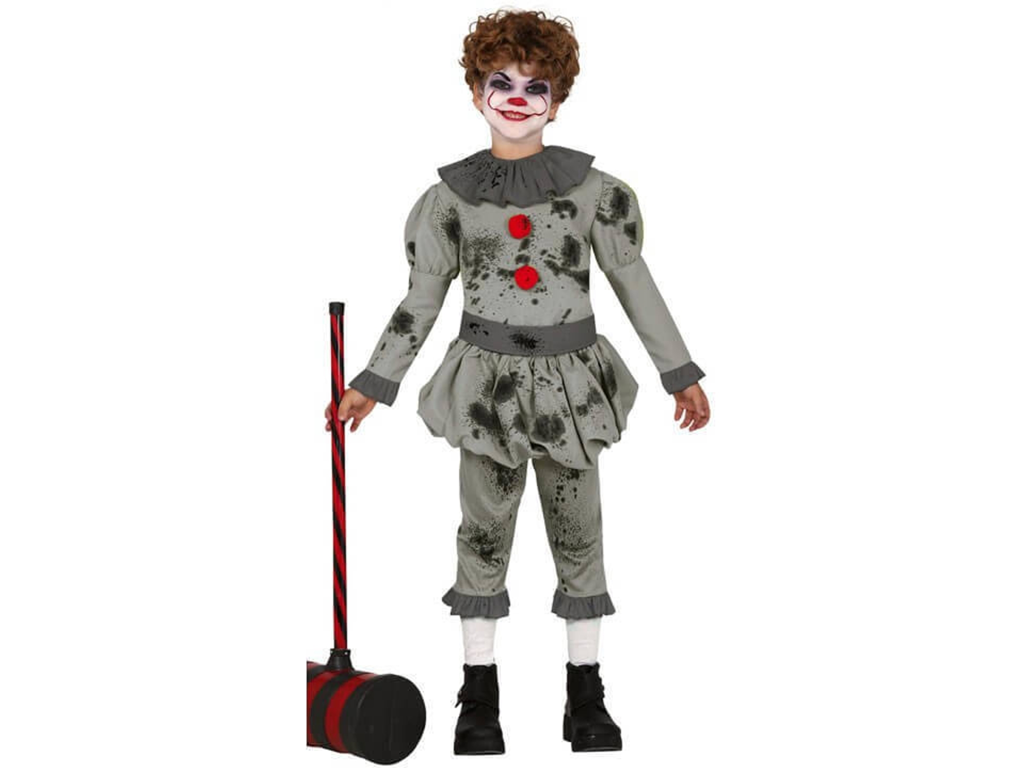 Disfraz Unisex DISFRAZZES Payaso Del Miedo (Talla: 10 a 12 años)