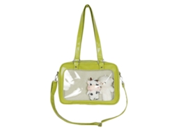 Bolso bandolera de piel sintética para estudiantes universitarios, bolso de hombro, regalo de cumpleaños, verde Lalamoli
