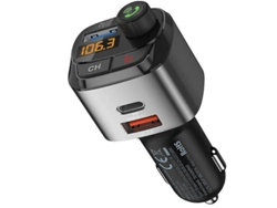 Transmisor Fm Bluetooth Yizhood Usb Pd3.0 Qc3.0 Bass Negro