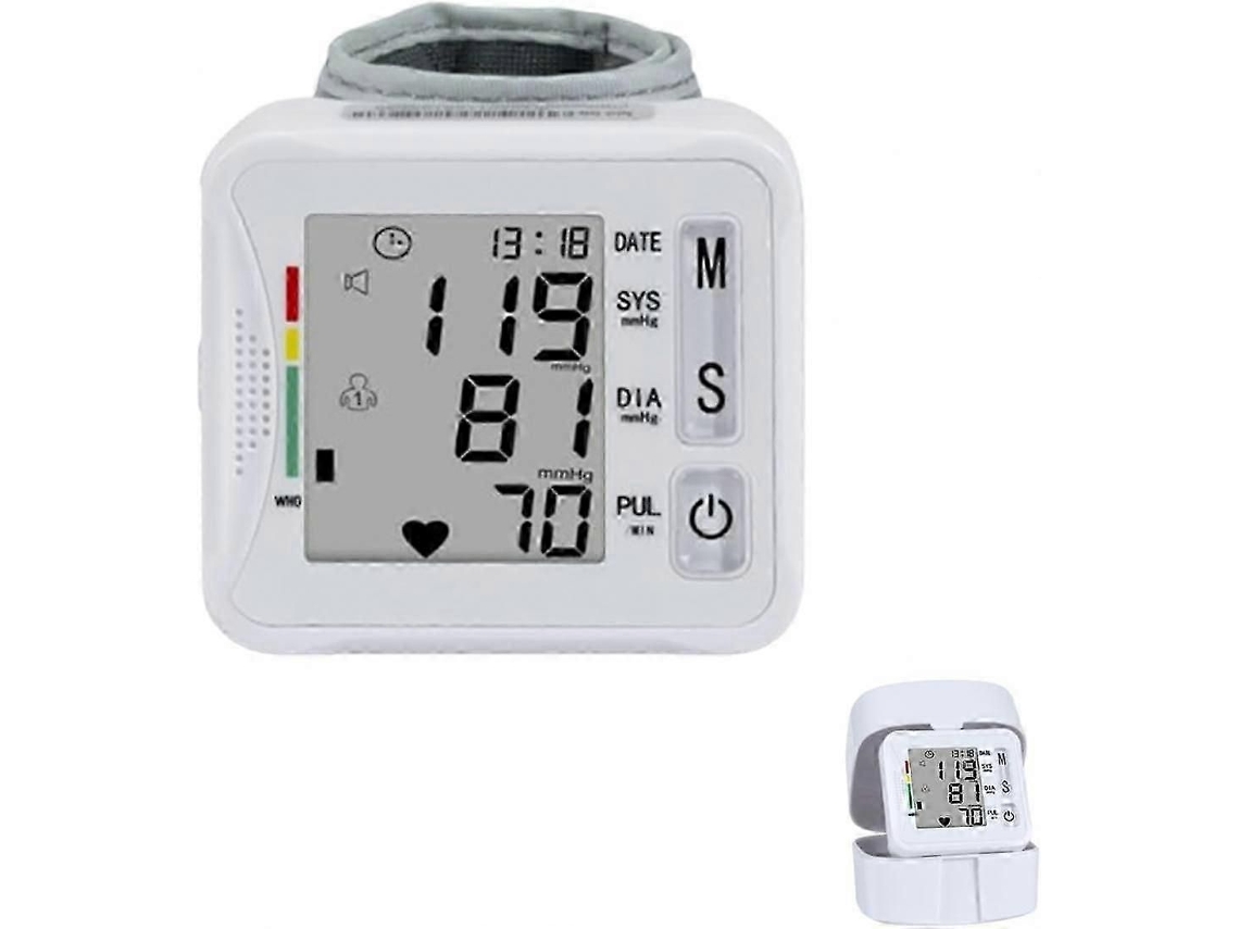 Monitor De Pressão Arterial Automático Com Estojo Portátil, Detecta Batimentos Cardíacos Irregulares E Possui Braçadeira De Pulso Ajustável, Perf