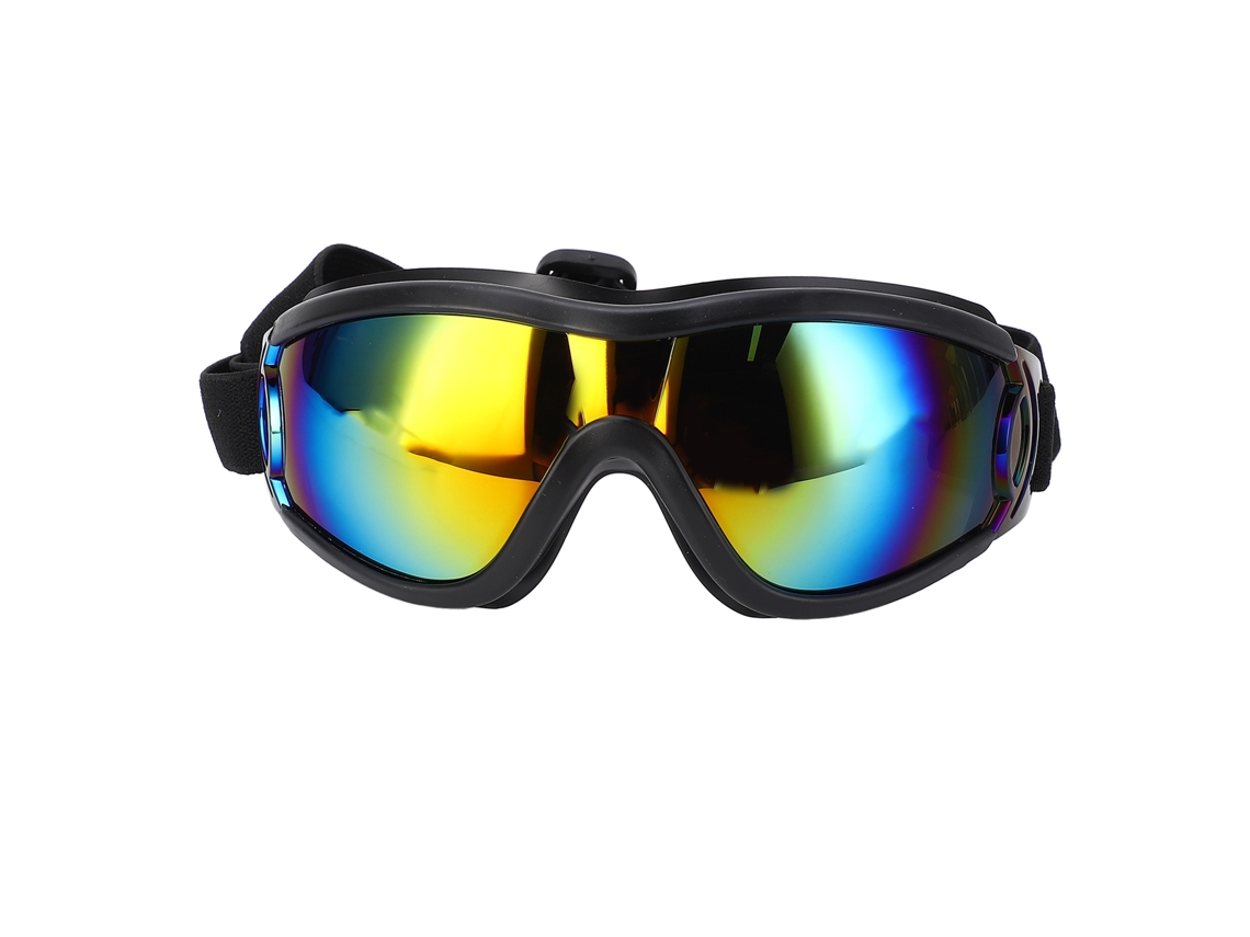 2026-gafas Para Perros Antiviento Antiuv Antiniebla Con Correa Ajustable Para Exterior Rojo
