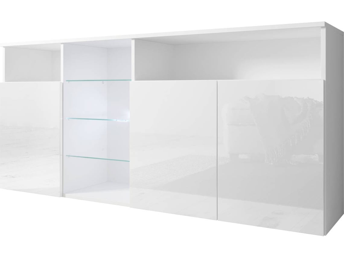 Aparador MÓVEIS BONITOS Clark (Blanco - 150x35x70 cm)