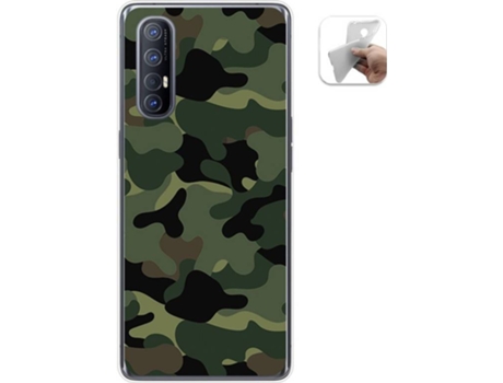 Carcasa Oppo Find X2 Neo TUMUNDOSMARTPHONE Camuflaje Multicolor