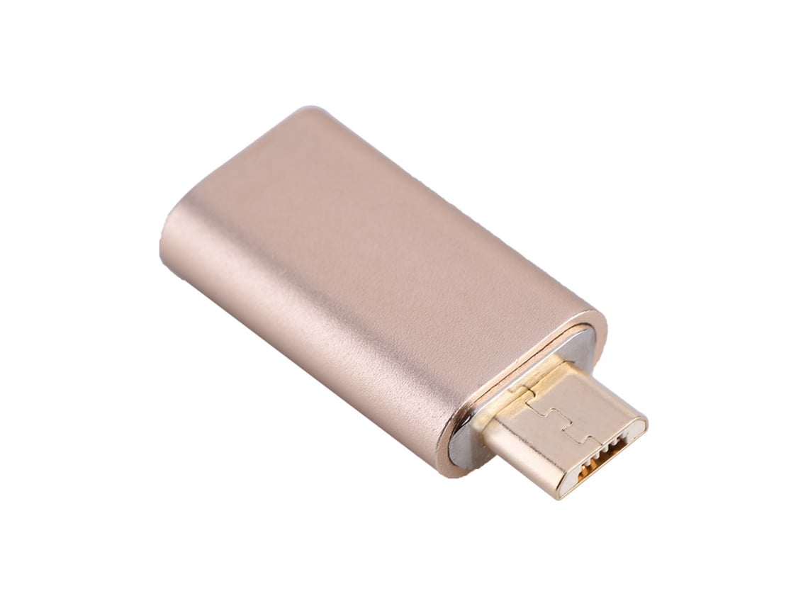 Adaptador Micro Usb Magnético 2.4a Para Cable De Alimentación De Teléfonos Móviles Android Oro