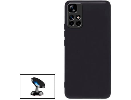 Kit Carcasa + Soporte Magnético Carro Xiaomi Poco M4 Pro PHONECARE Negro