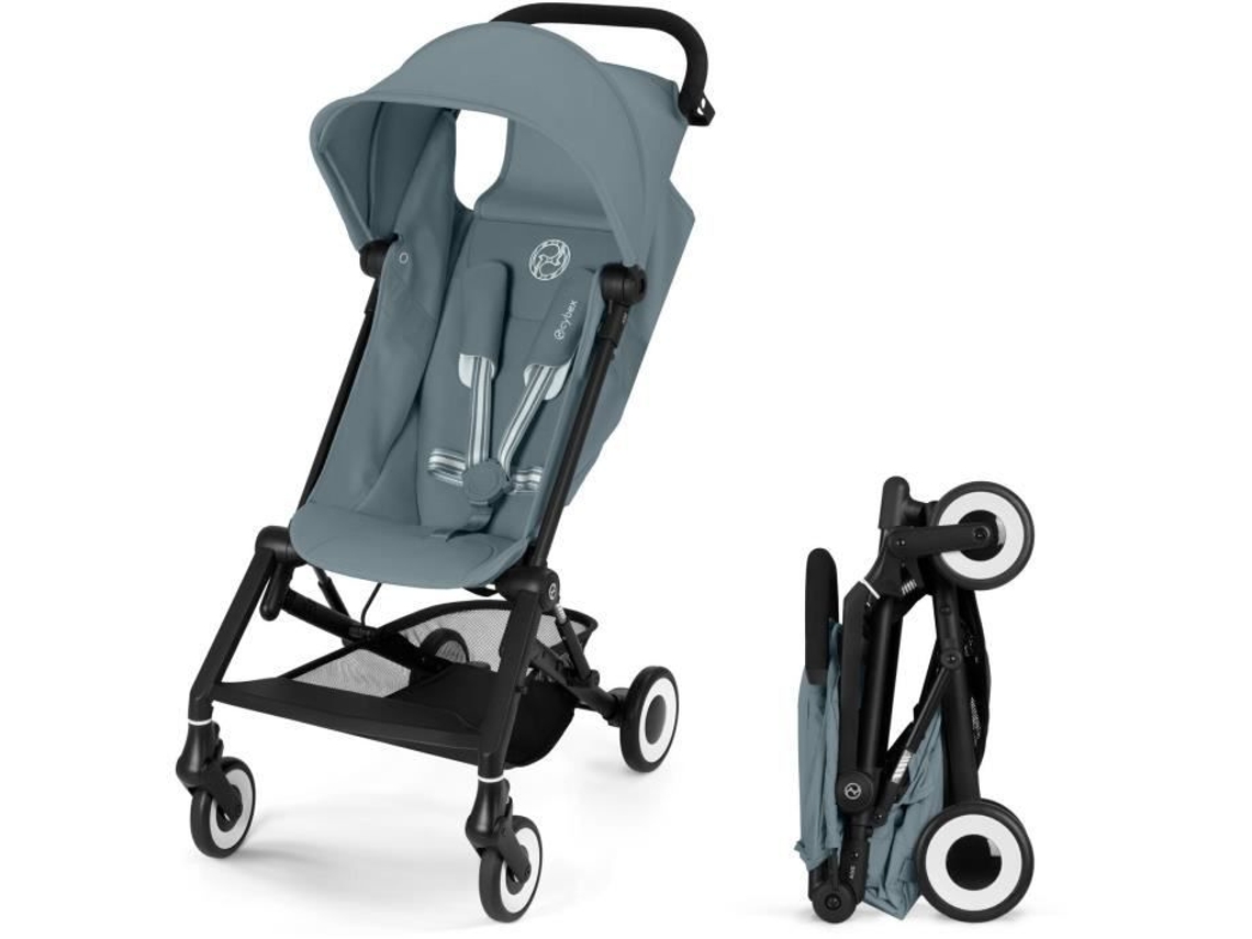 Cochecito de bebé Cybex Agis Ultra Compacto, de 5 a 22 kg, ligero, 6,3 kg, compatible con avión, color azul tormenta (de 6 meses a 4 años)