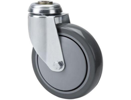 Rueda giratora agujero m12 20m100cp-puisb polip.-poliur.gris eje bolas ALEX