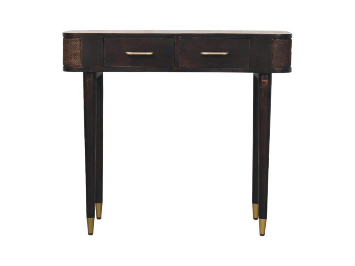 Mesa consola de madera maciza Belmont de Artan Furniture