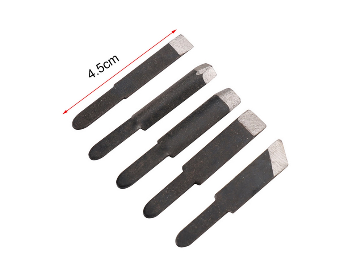 5 Cuchillas De Metal Para Tallar Madera, Muebles, Bonsáis, Juguetes Y Figuras De Animales.